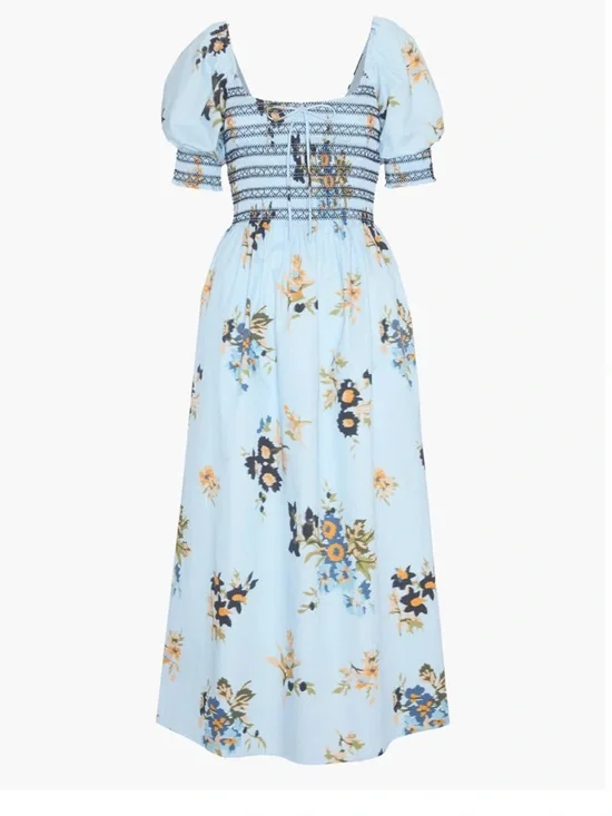 Hill House Home The Madeline Nap Dress in English Daisy Size Medium - Picture 1 of 5